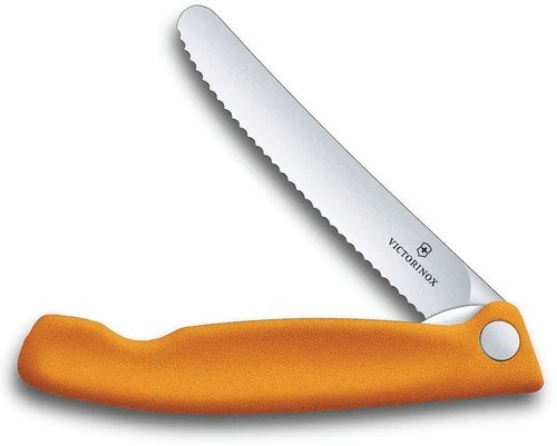 Dao Xếp Victorinox 6.7836.F9B lưỡi răng cưa 11cm màu Cam