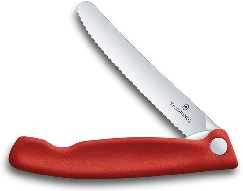 Dao Xếp Victorinox 6.7831.FB lưỡi răng cưa 11cm màu Đỏ