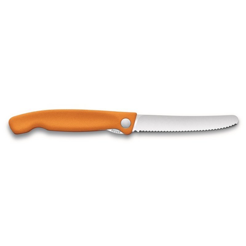 Dao Xếp Victorinox 6.7836.F9B lưỡi răng cưa 11cm màu Cam