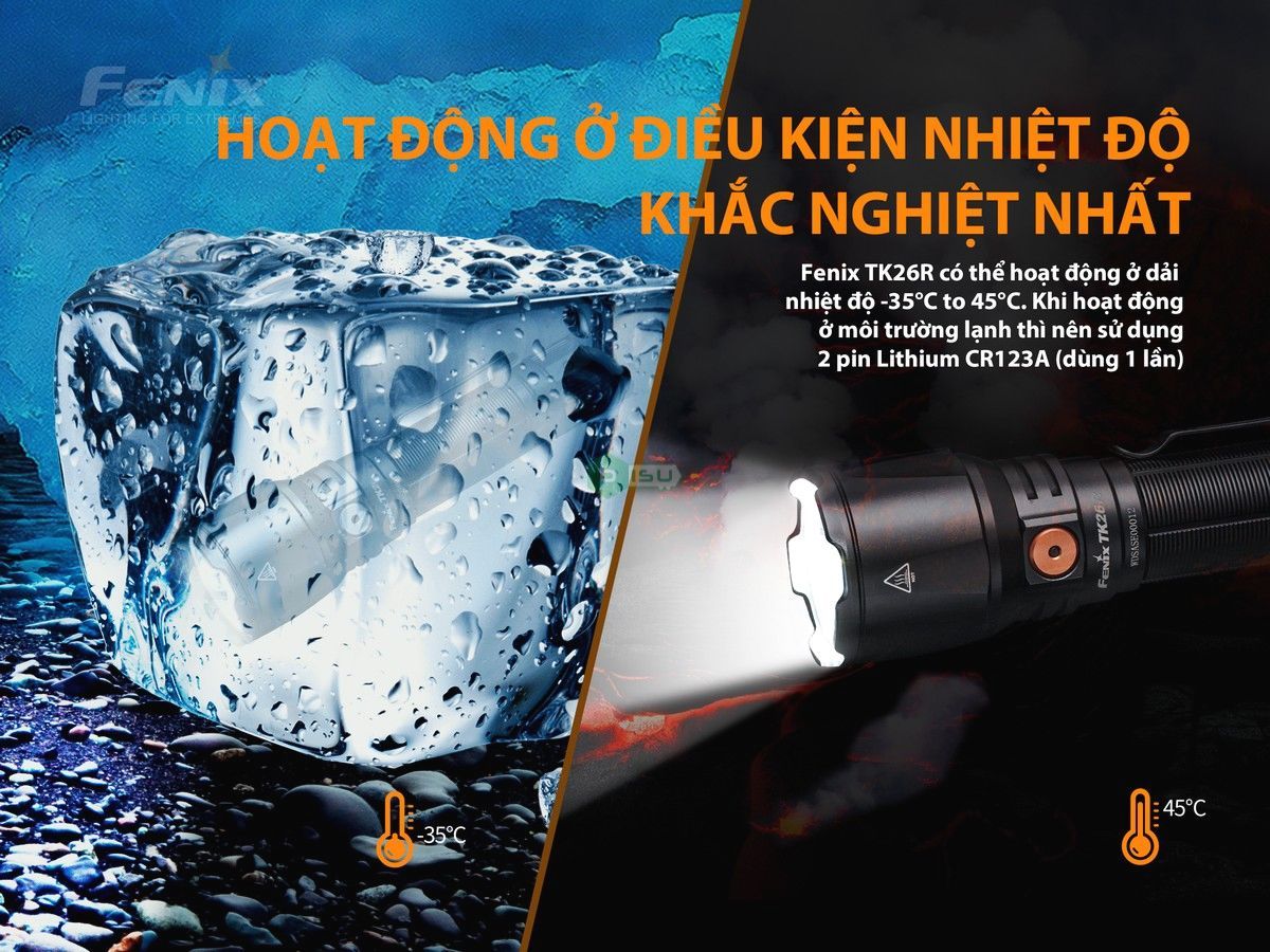 Đèn pin tác chiến FENIX TK26R (1500 Lumens)