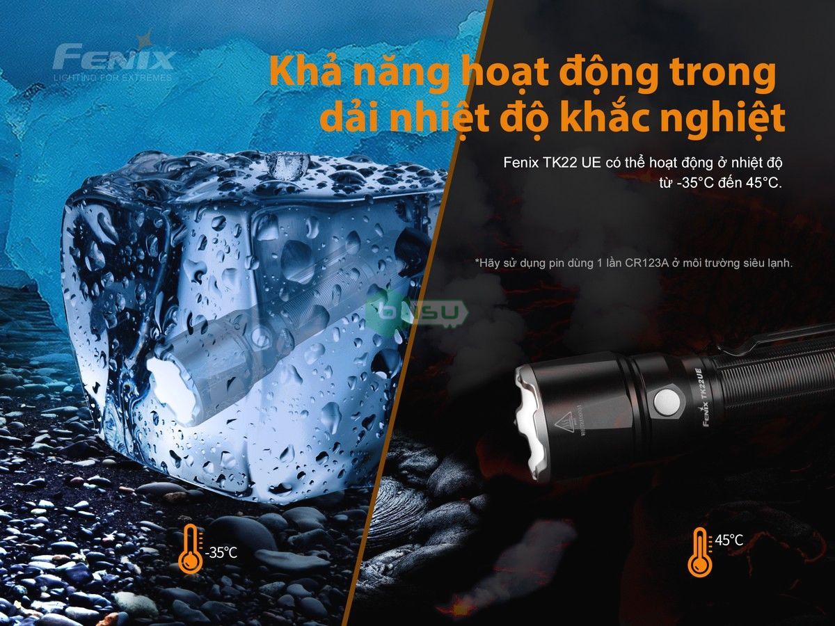 Đèn pin tác chiến FENIX TK22 UE SST40 (1600 Lumens)