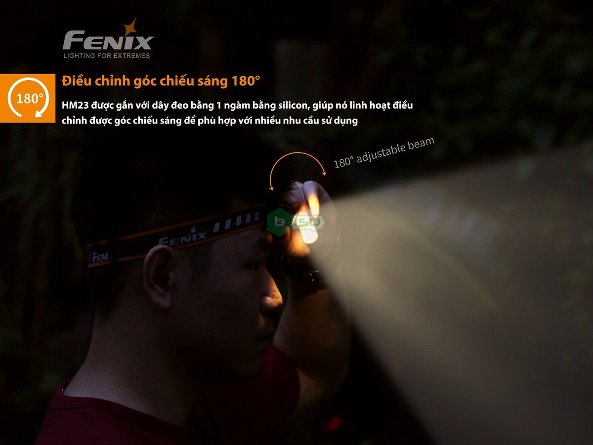 Đèn pin Fenix - HM23 - 240 Lumens (Ánh sáng vàng)