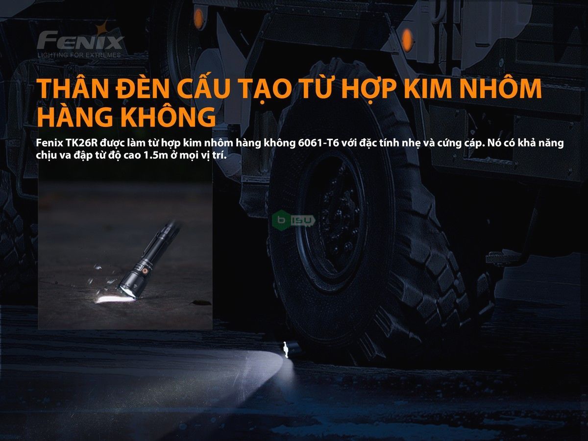 Đèn pin tác chiến FENIX TK26R (1500 Lumens)