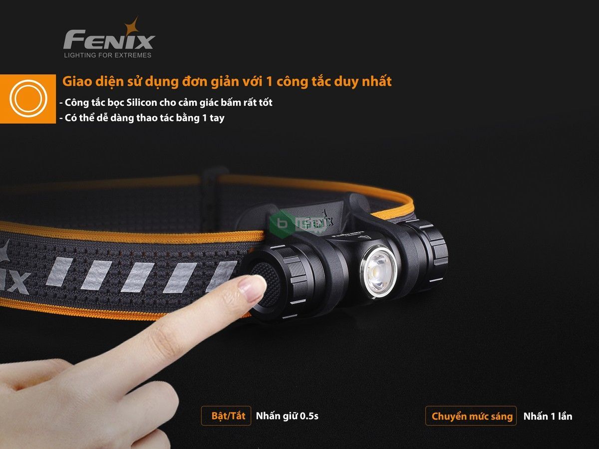 Đèn pin Fenix - HM23 - 240 Lumens (Ánh sáng vàng)