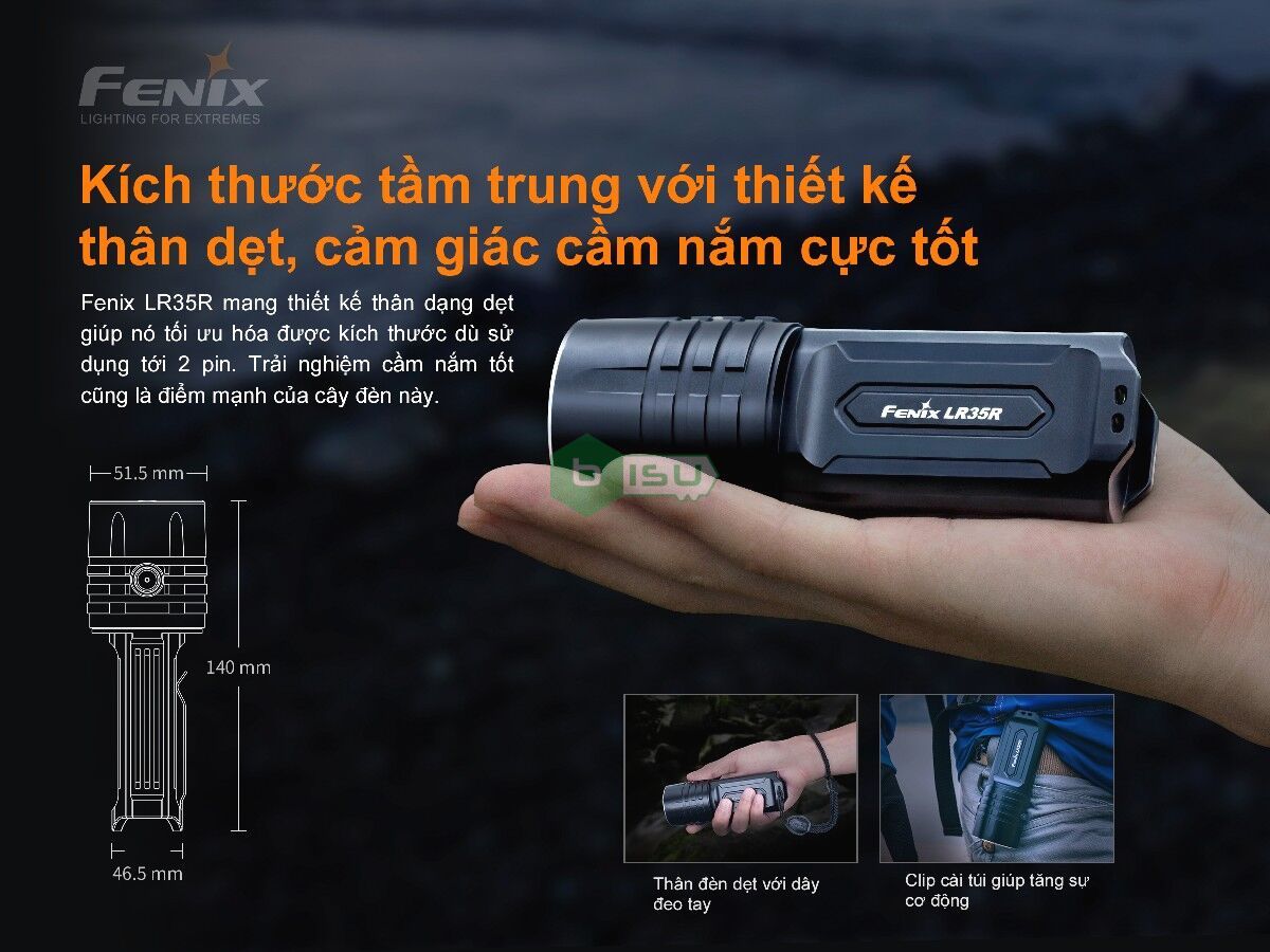 Đèn pin FENIX LR35R SST40 (10000 Lumens)