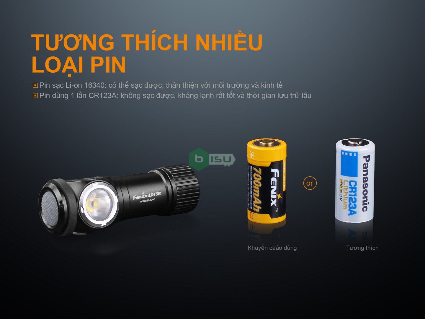 Đèn pin FENIX LD15R (500 Lumens)