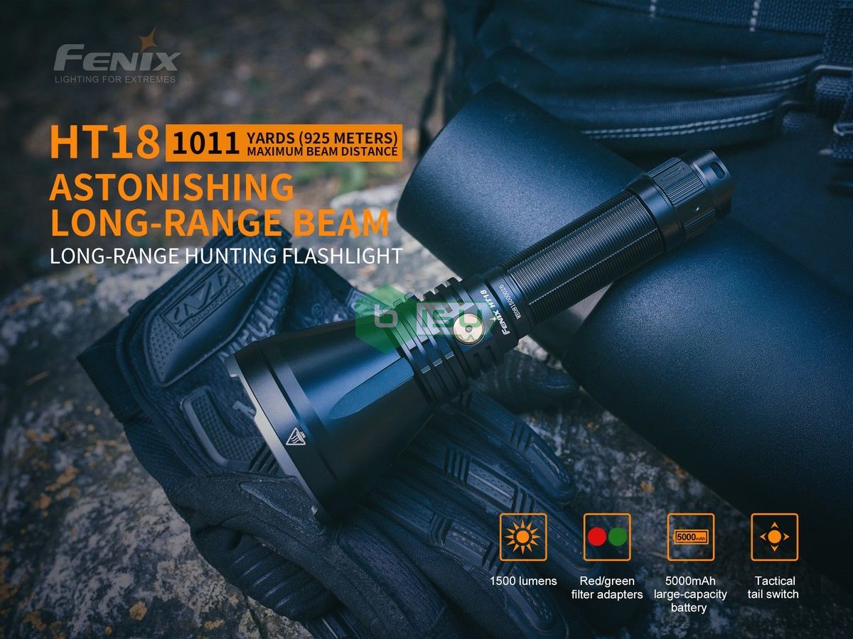 Đèn pin FENIX HT18 Hunting (1500 Lumens)