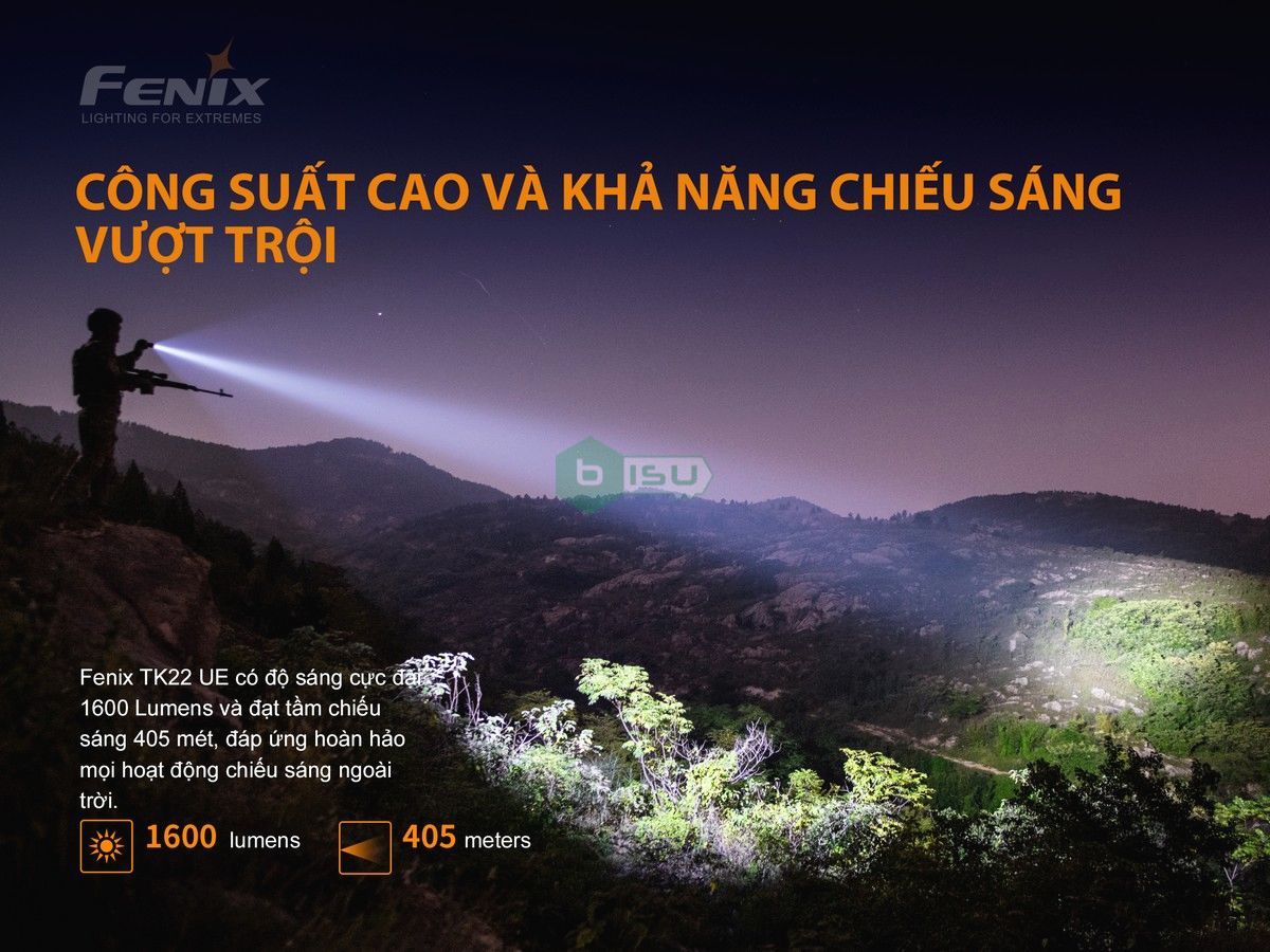 Đèn pin tác chiến FENIX TK22 UE SST40 (1600 Lumens)