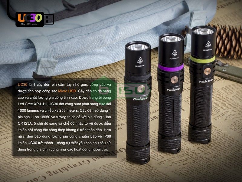 Đèn pin FENIX UC30 Version 2017 (1000 Lumens)