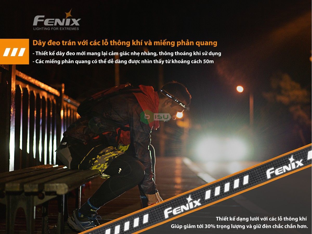 Đèn pin Fenix - HM23 - 240 Lumens (Ánh sáng vàng)