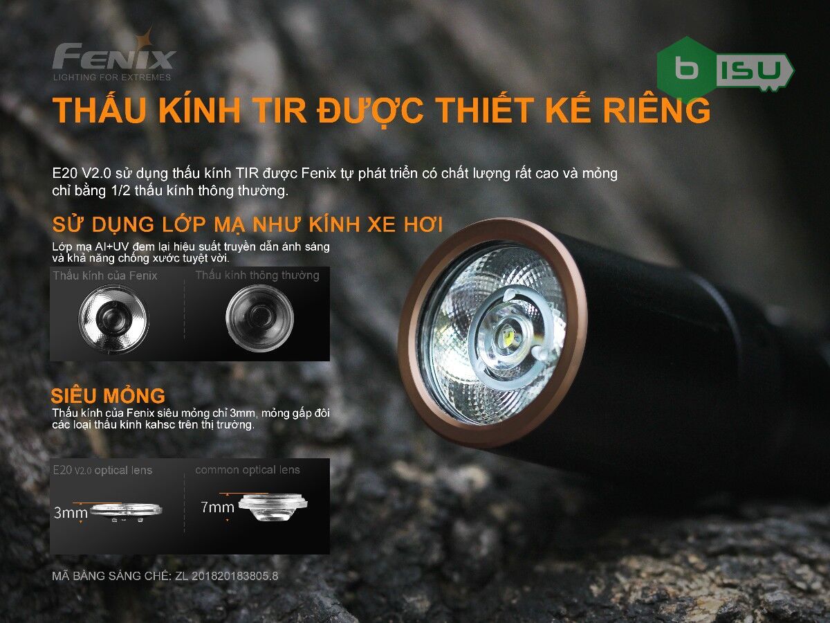 Đèn pin FENIX E20 V2.0 (350 Lumens)