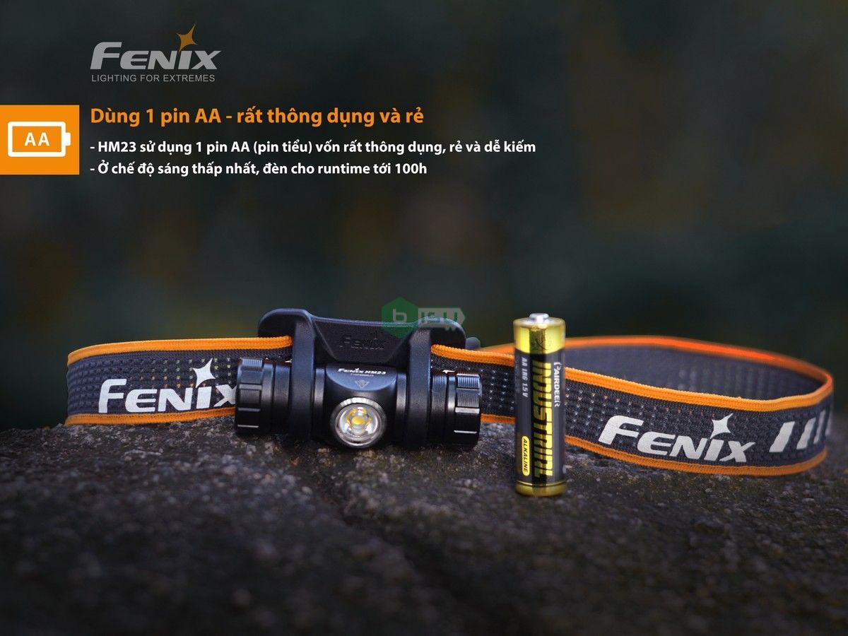 Đèn pin Fenix - HM23 - 240 Lumens (Ánh sáng vàng)