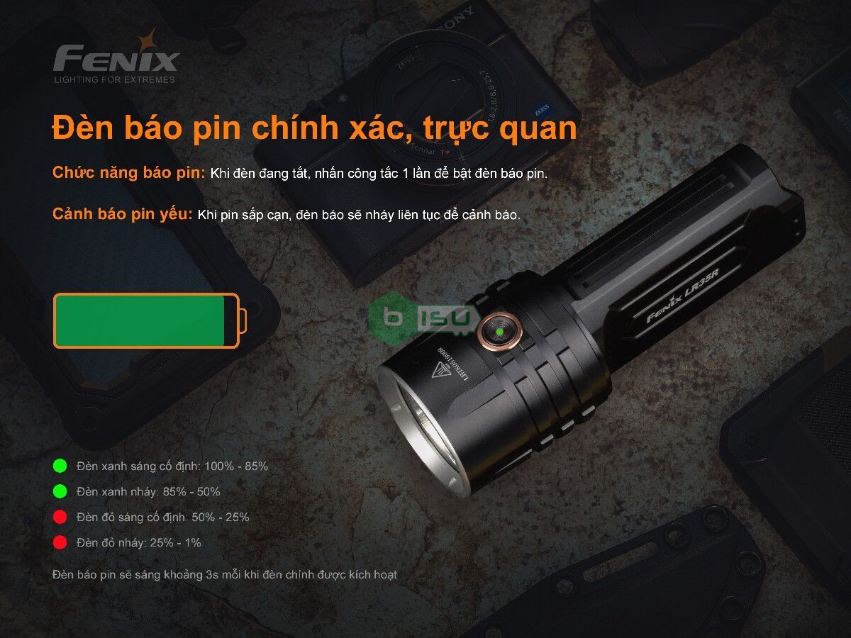 Đèn pin FENIX LR35R SST40 (10000 Lumens)