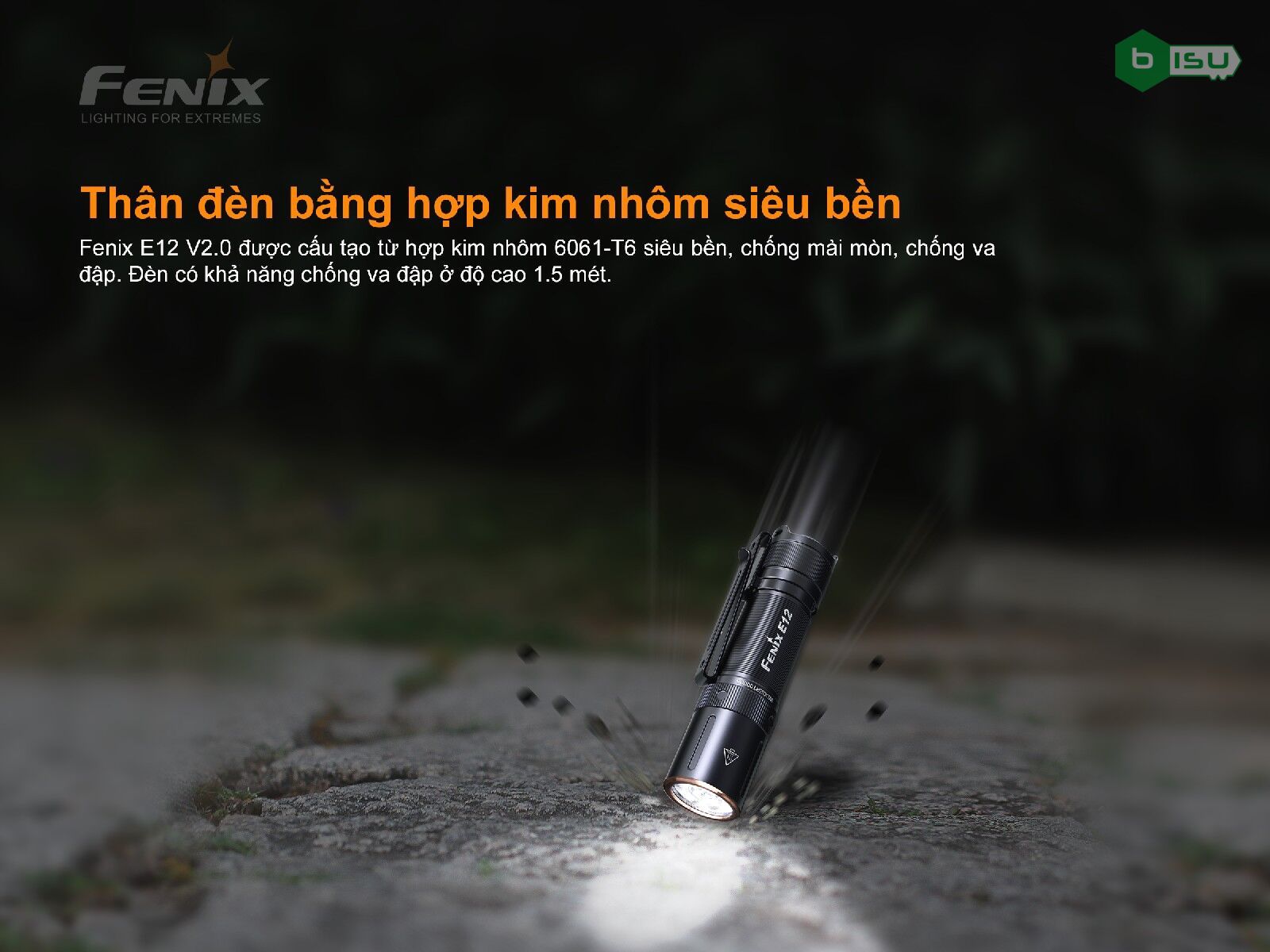 Đèn pin FENIX E12 V2.0 (160 Lumens)