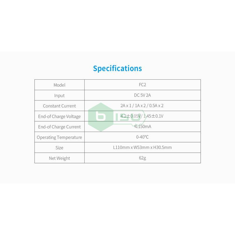 Sạc pin đa năng Xtar FC2 (2 khe sạc)