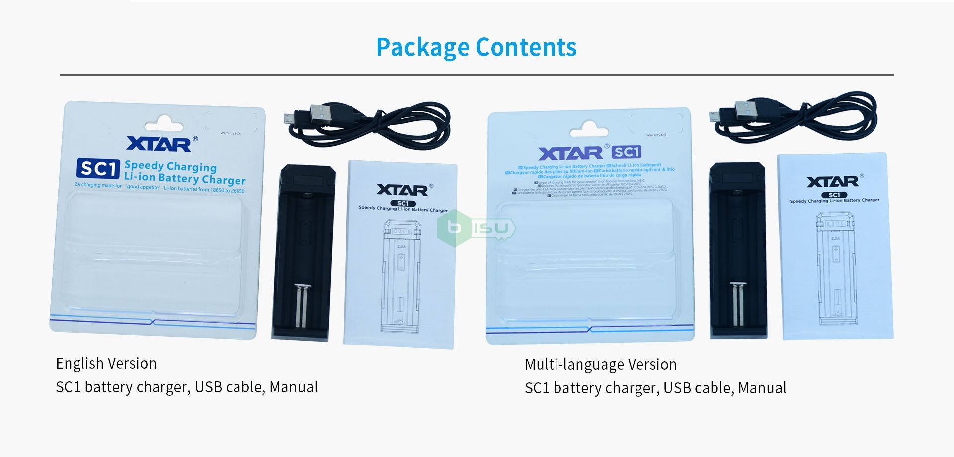 Sạc pin đa năng Xtar SC1 (cổng Micro USB - 1 khe sạc)