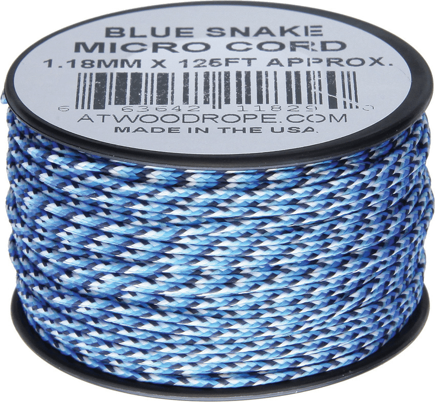 Atwood Rope - Dây Micro cord cuộn 38m màu Blue Snake