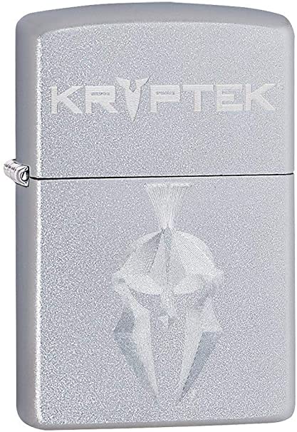 Zippo 49177 - Kryptek Logo Auto Engraved Satin Chrome