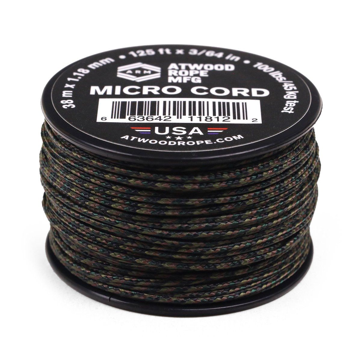 Atwood Rope - Dây Micro cord cuộn 38m màu Woodland