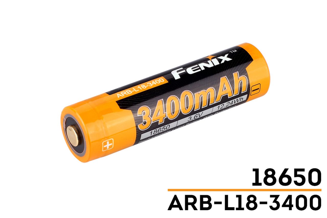 (01 viên) Pin sạc Fenix 18650 - ARB-L18-3400 - 3400 mAh