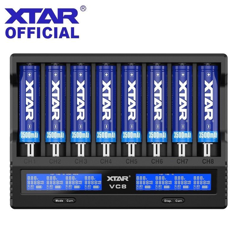 Sạc Pin Đa Năng Xtar VC8 (8 Khe Sạc)