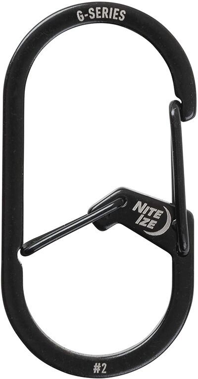 Nite Ize GS3-01-R6 G-Series Dual Chamber Carabiner màu đen #3