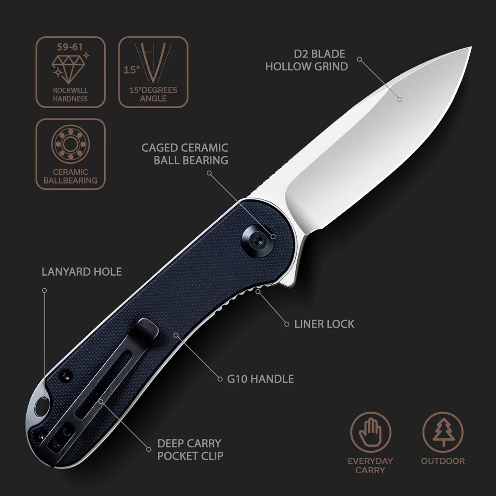 Civivi Elementum Linerlock Black G10