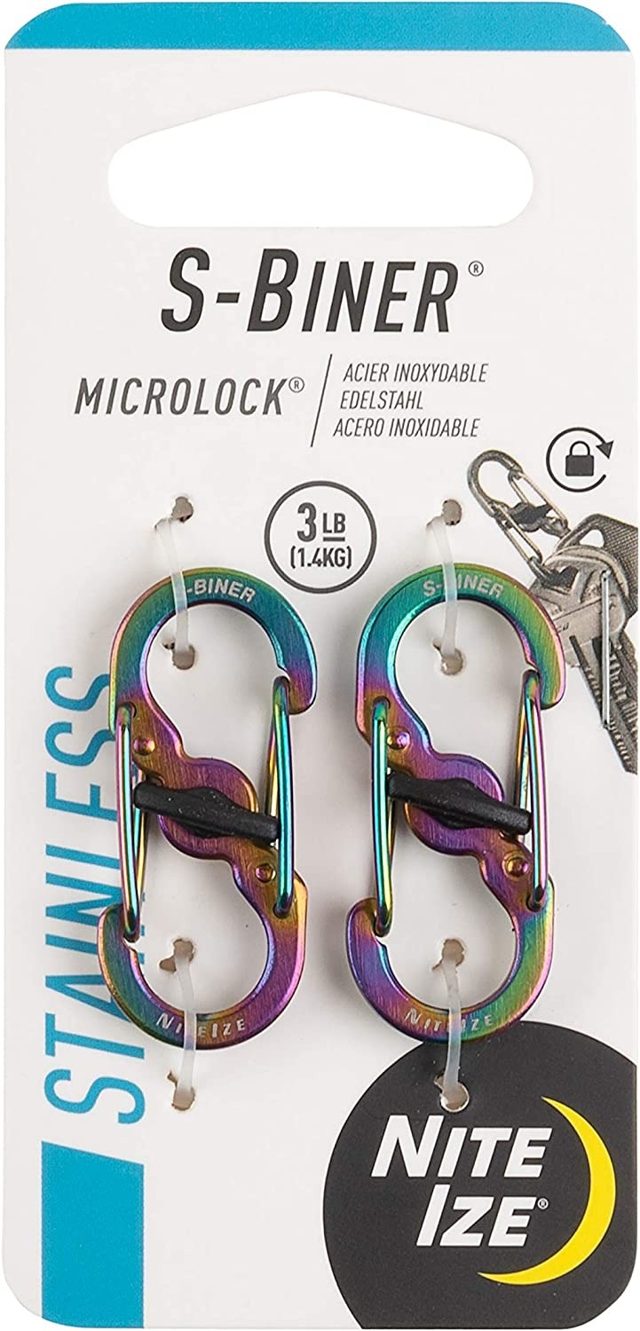 Nite Ize - Móc khóa LSBM-07-2R3 - S-Biner Microlock pack 2