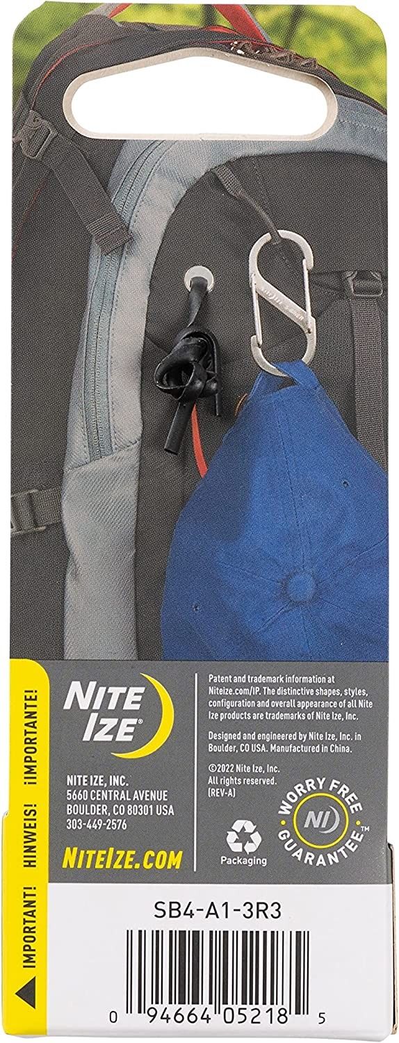 Nite Ize - Móc khóa SB4-A1-3R3 - S-Biner Size 4 pack 3