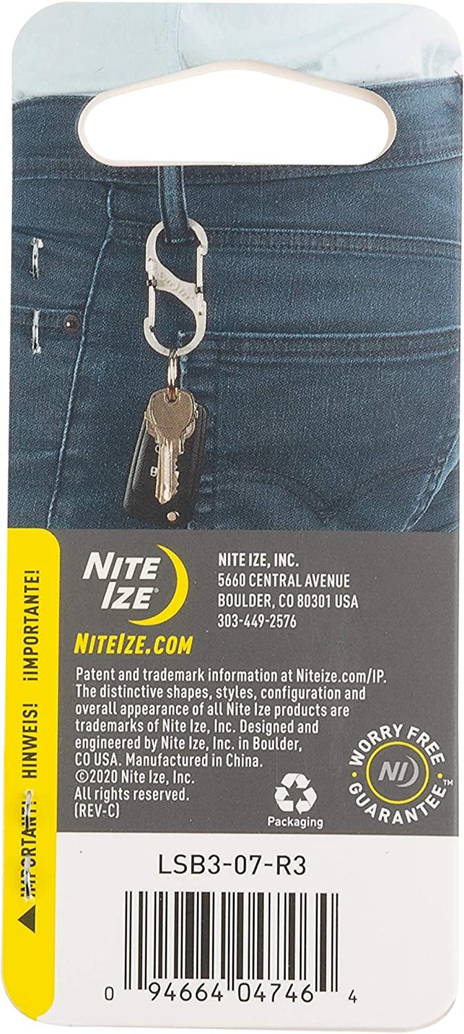 Nite Ize - Móc khóa LSB3-07-R3 - S-Biner Slidelock Size 3