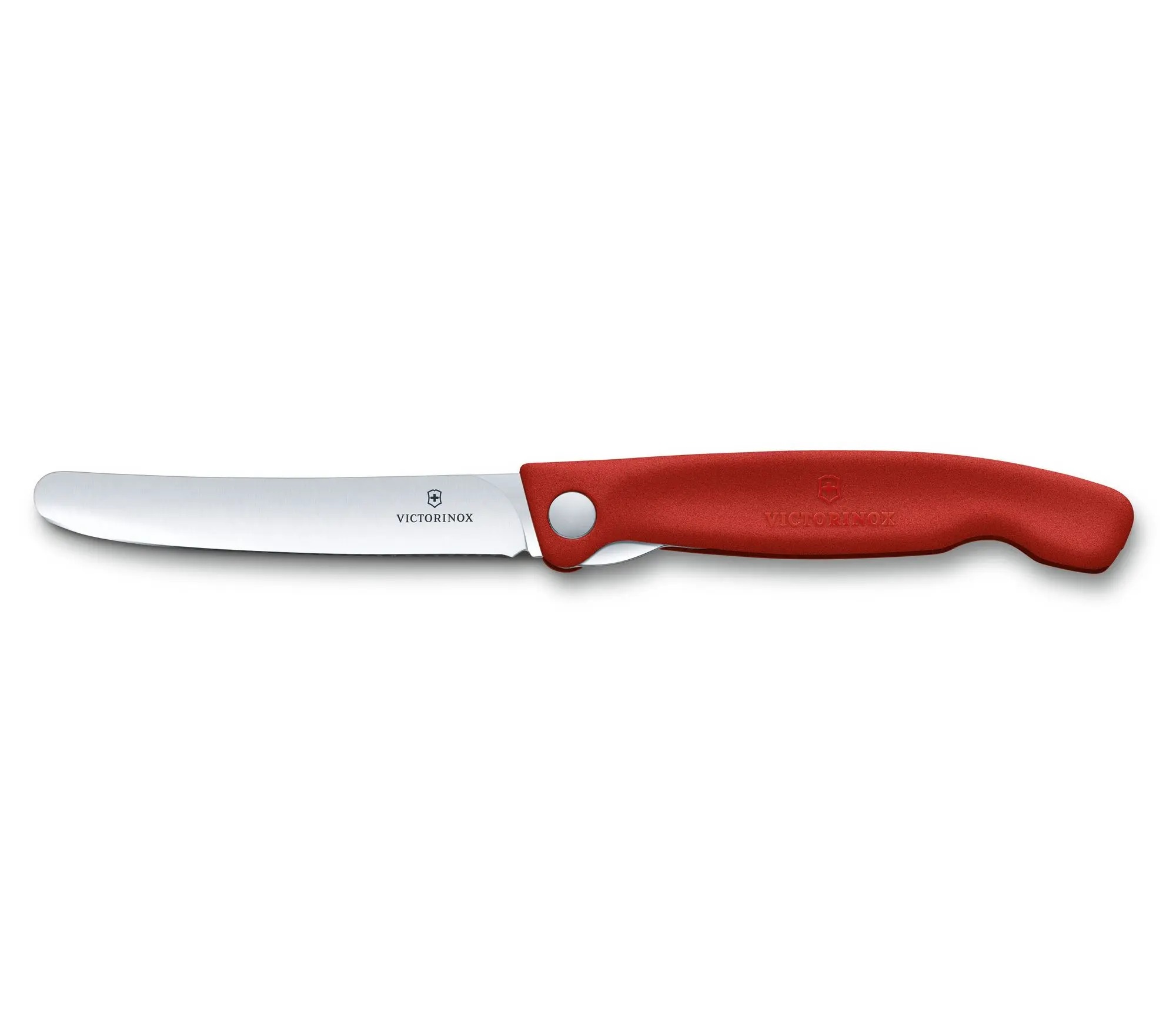 Victorinox - Dao bếp Swiss Classic Foldable Paring Knife màu Đỏ (Lưỡi thẳng, 11cm)