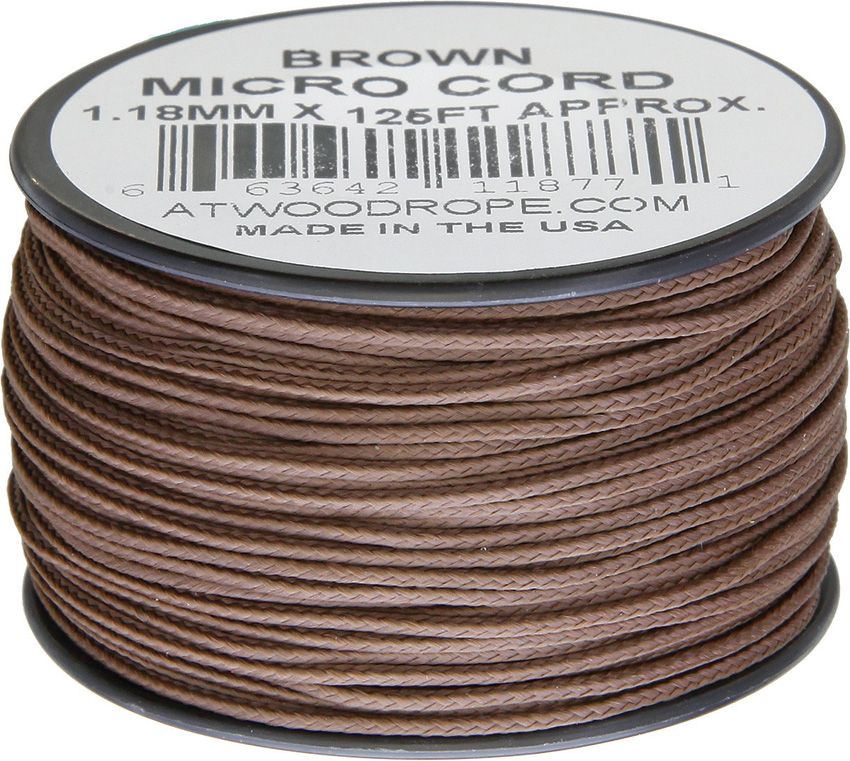 Atwood Rope - Dây Micro cord cuộn 38m màu Brown