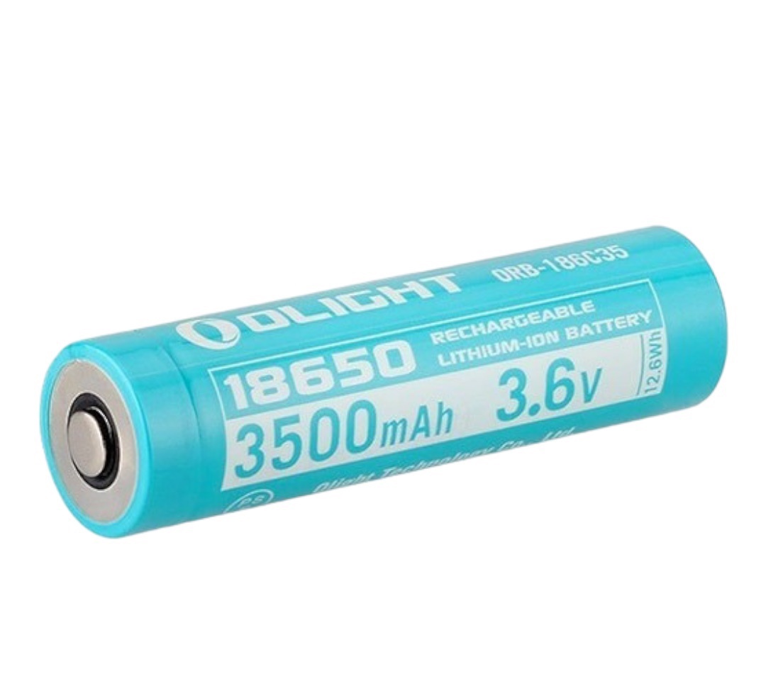 (01 viên) Pin sạc Olight 18650 - 3500 mAh - 3.6V (cho đèn S30R Baton III - ORB-186C35 - Màu Xanh Nhạt)