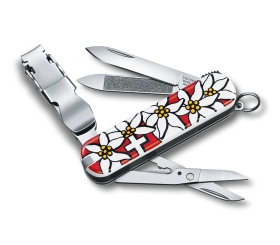 Phụ kiện Victorinox - Nail Clipper 580 Hoa nhung tuyết Edelweiss (Bấm móng tay kèm Kéo)