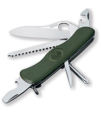 Dụng cụ đa năng Victorinox - 111mm - Onehand Trekker German Army Green (54876/ 0.8461.MW4DE - Soldier )