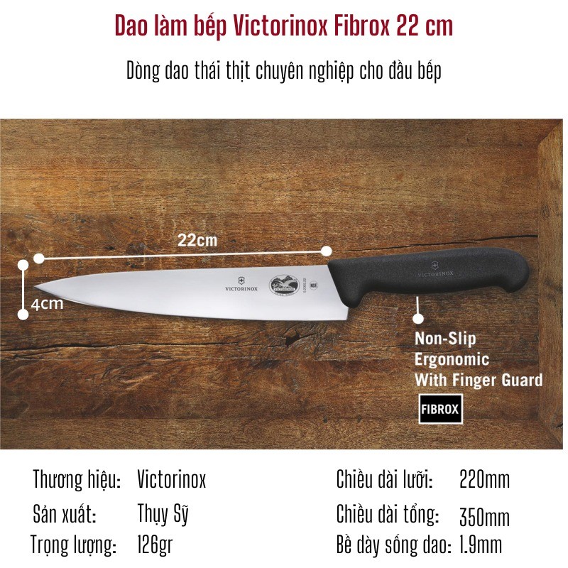 Victorinox - Dao bếp Fibrox Carving Knife 22cm