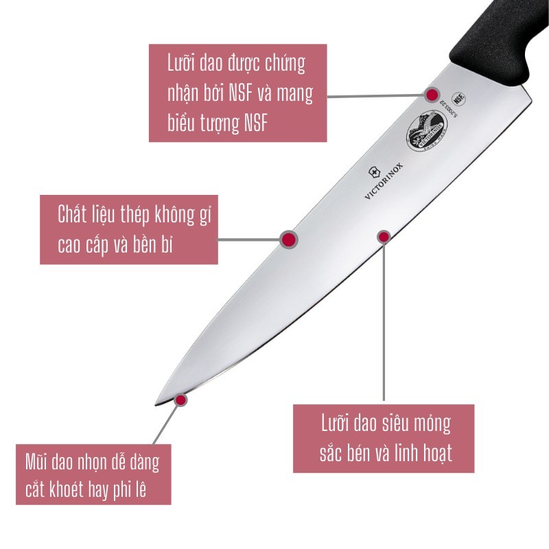 Victorinox - Dao bếp Fibrox Carving Knife 22cm