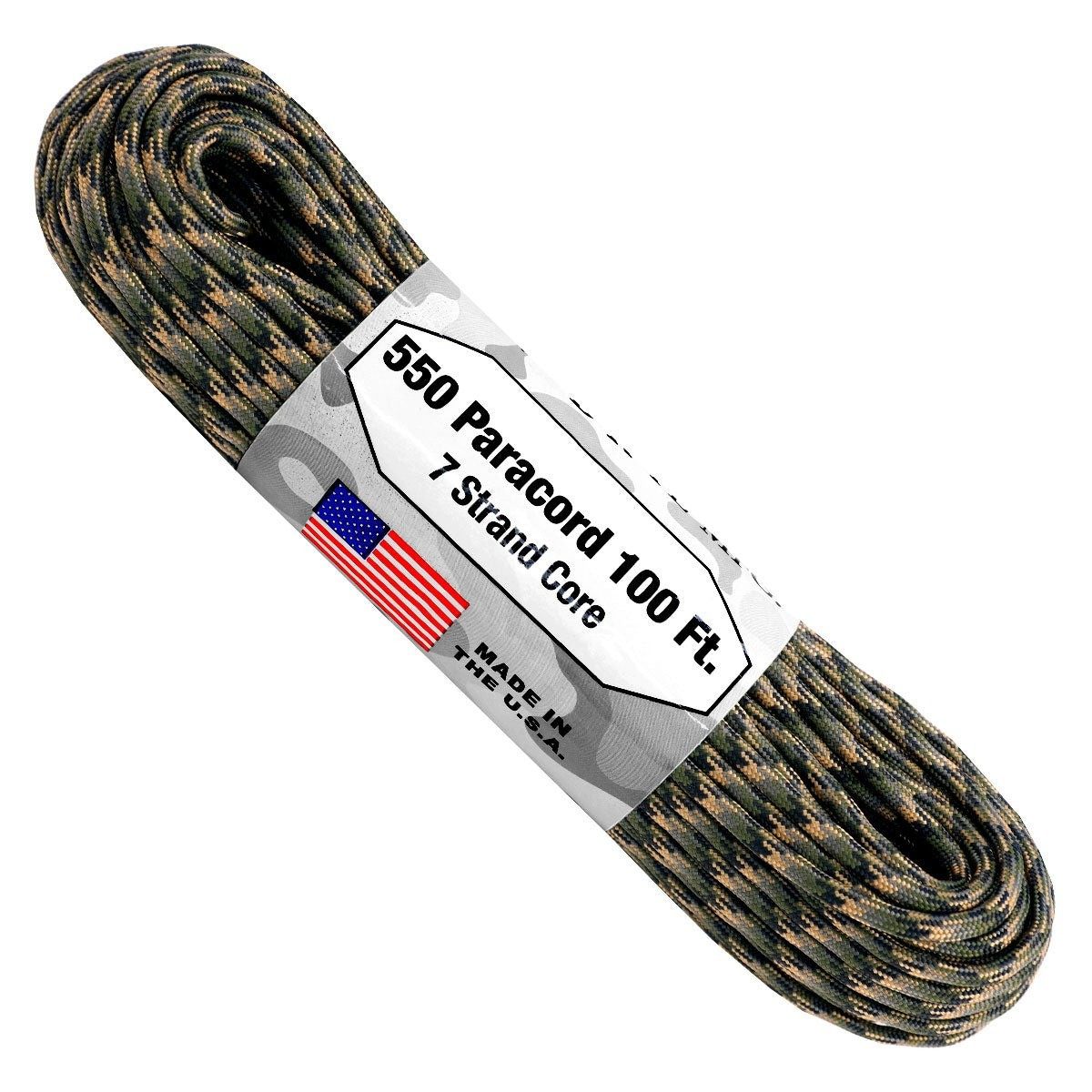 Atwood Rope - Dây Paracord 550lbs cuộn 30m màu Forest Camo