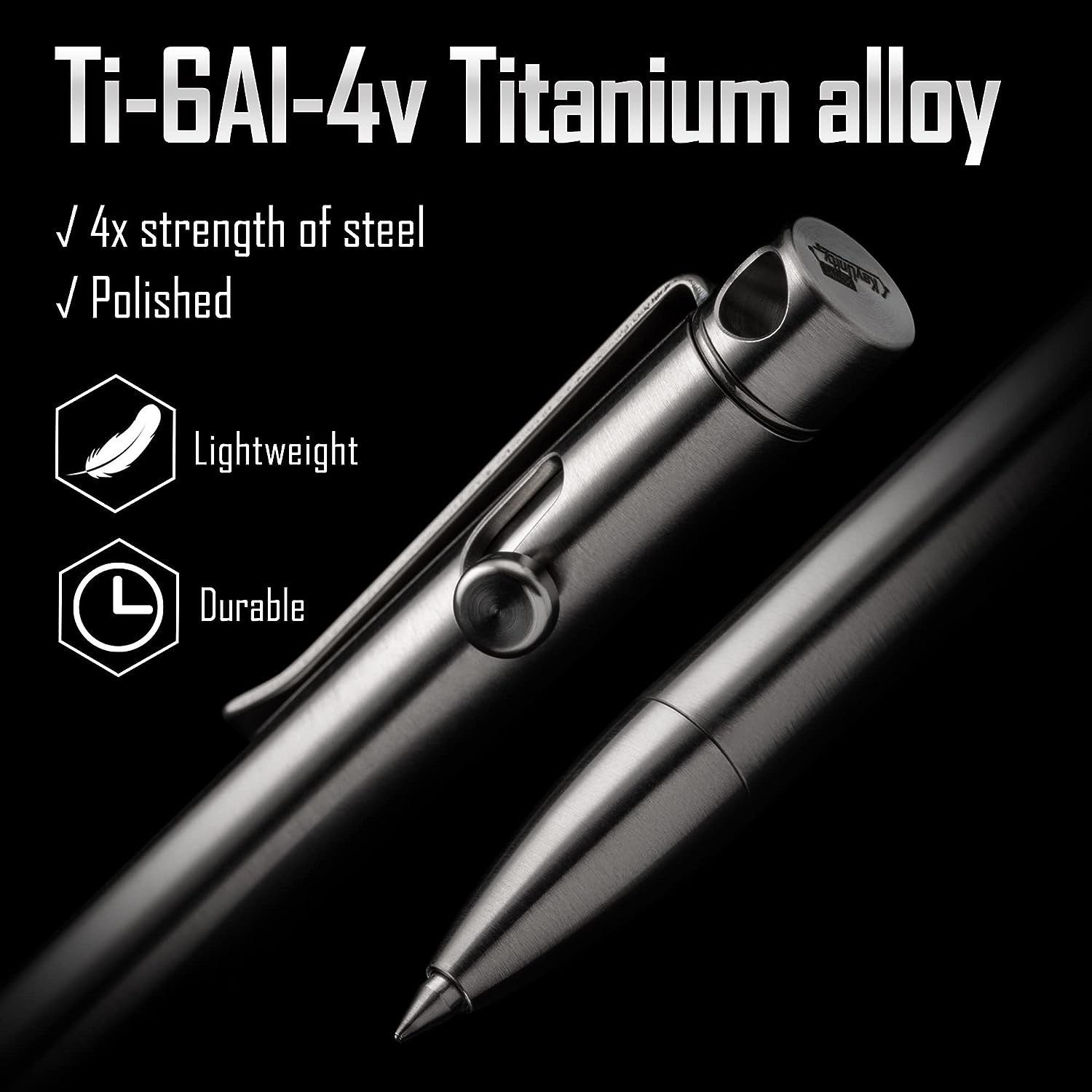 KEYUNITY - KP01 Titanium Alloy Bolt Action Pen