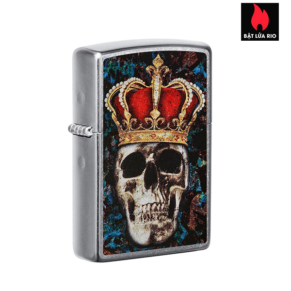 Zippo 49666 – Zippo Skull King Design Street Chrome