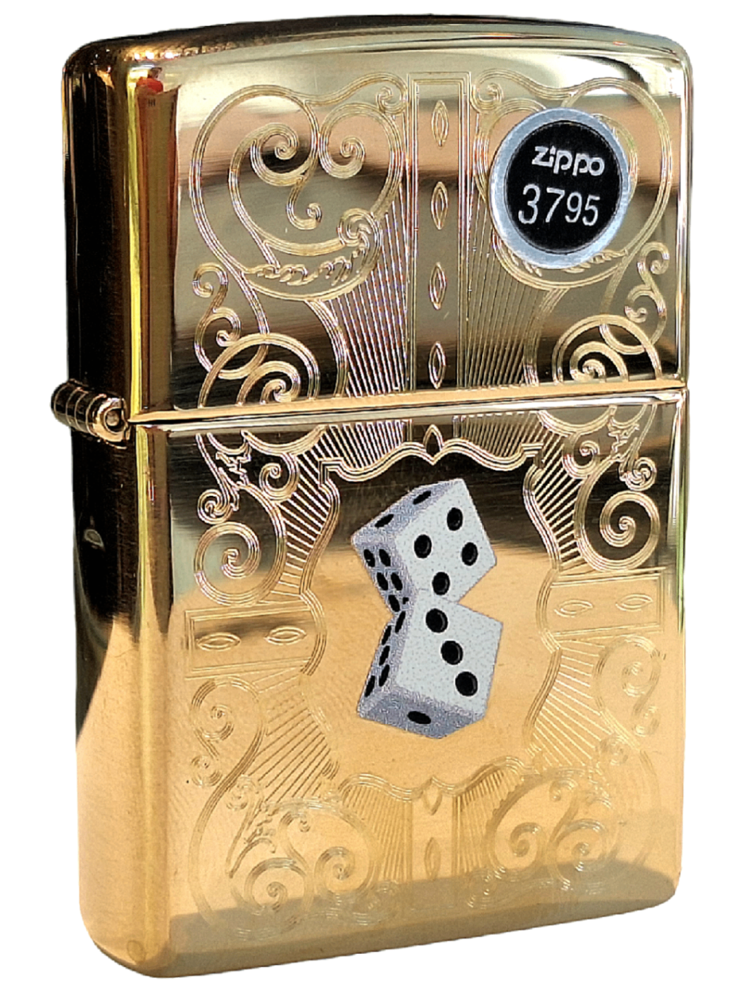 Zippo 254B - Dazzling dice in white