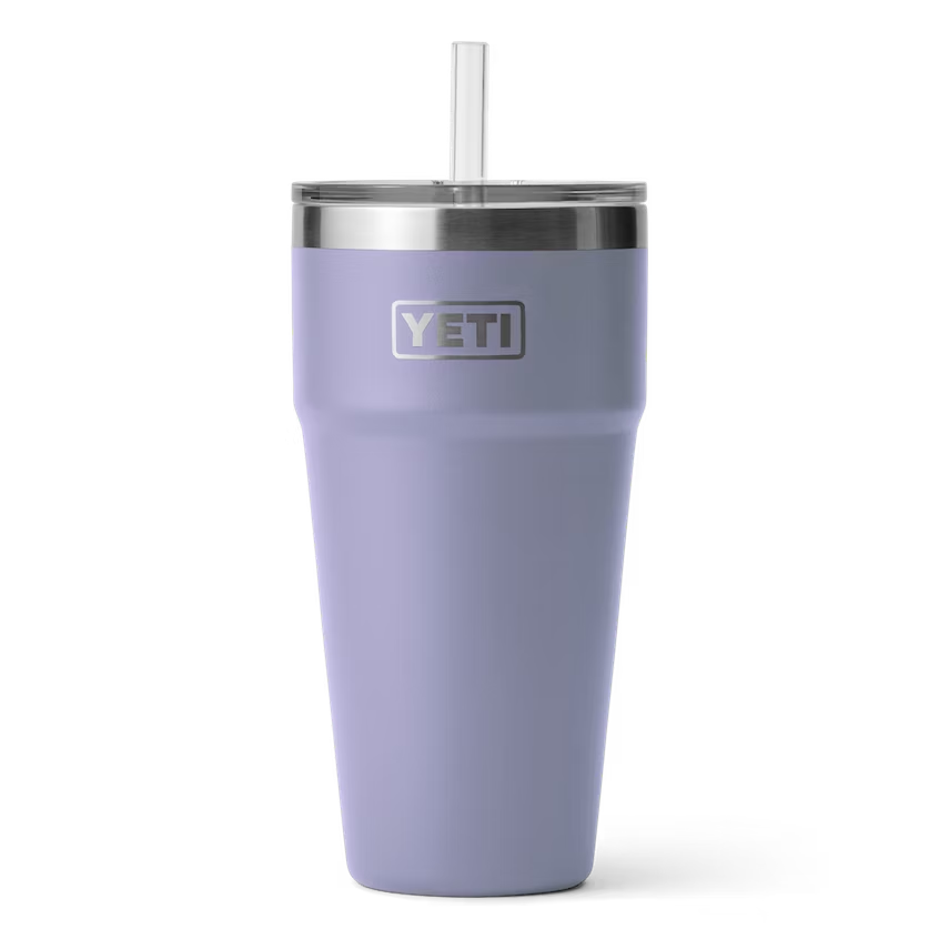 Cốc Giữ Nhiệt Yeti Nắp Ống Hút Rambler Stackable Cup 26oz | 768ml (Màu Cosmic Lilac)