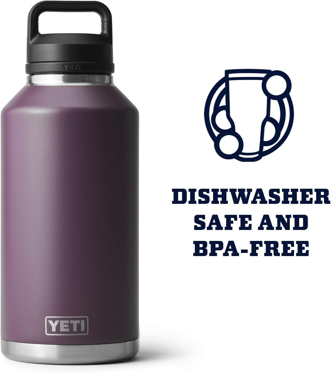 Bình giữ nhiệt Yeti Rambler Chug Cap 64oz | 1.9L (Màu Nordic Purple)