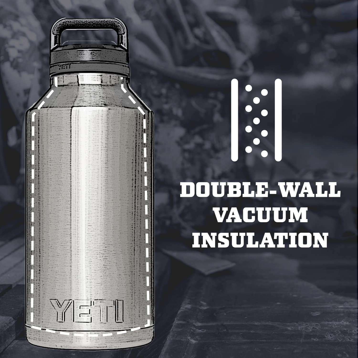 Bình giữ nhiệt Yeti Rambler Chug Cap 64oz | 1.9L (Màu Nordic Purple)