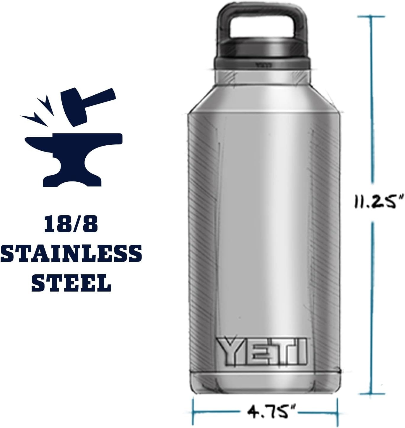 Bình giữ nhiệt Yeti Rambler Chug Cap 64oz | 1.9L (Màu Nordic Purple)