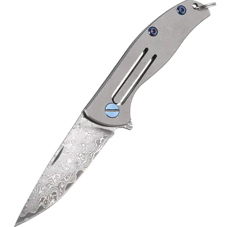 EDC - Dụng cụ đa năng titan mini TK3 ( lưỡi Damascus )