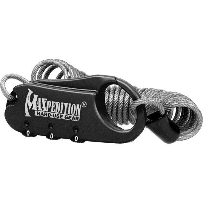 Maxpedition - Móc khóa Steel Cable Lock (Màu Black)