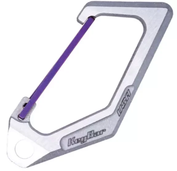 KeyBar - KeyVice Carabiner Purple AL-TI-KV