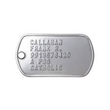 Thẻ Dogtag - (01) Thẻ Trơn Mờ Matte (Không Kèm Dây Bi)