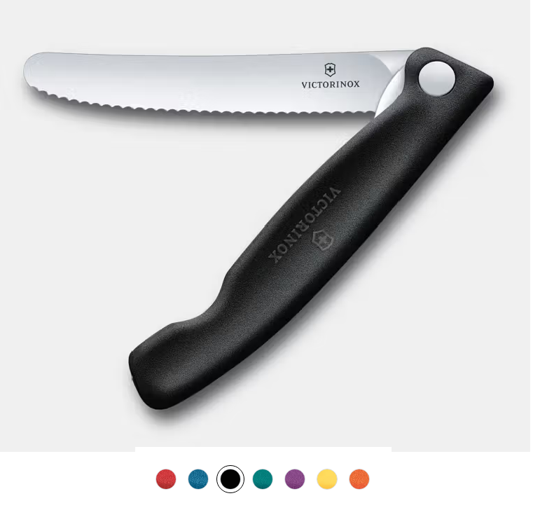 Dao Xếp Victorinox lưỡi răng cưa 11cm (Mẫu Mới) - Nhiều màu